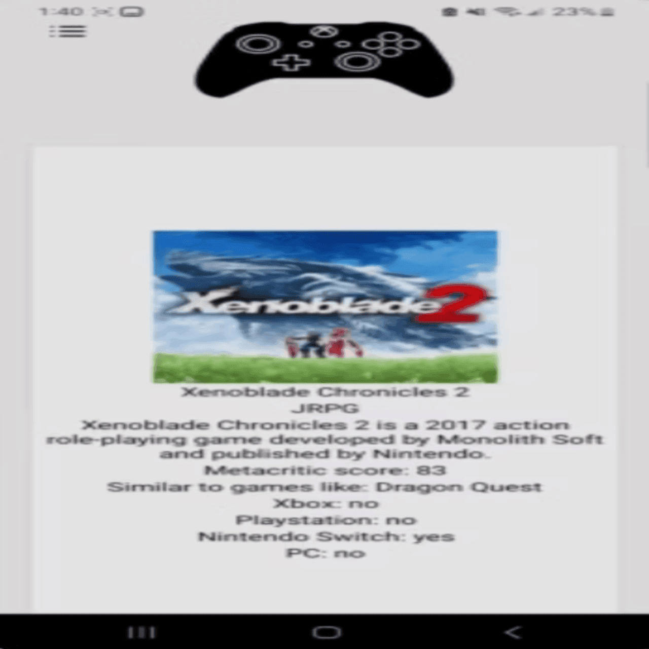 Screenshot of this given project
