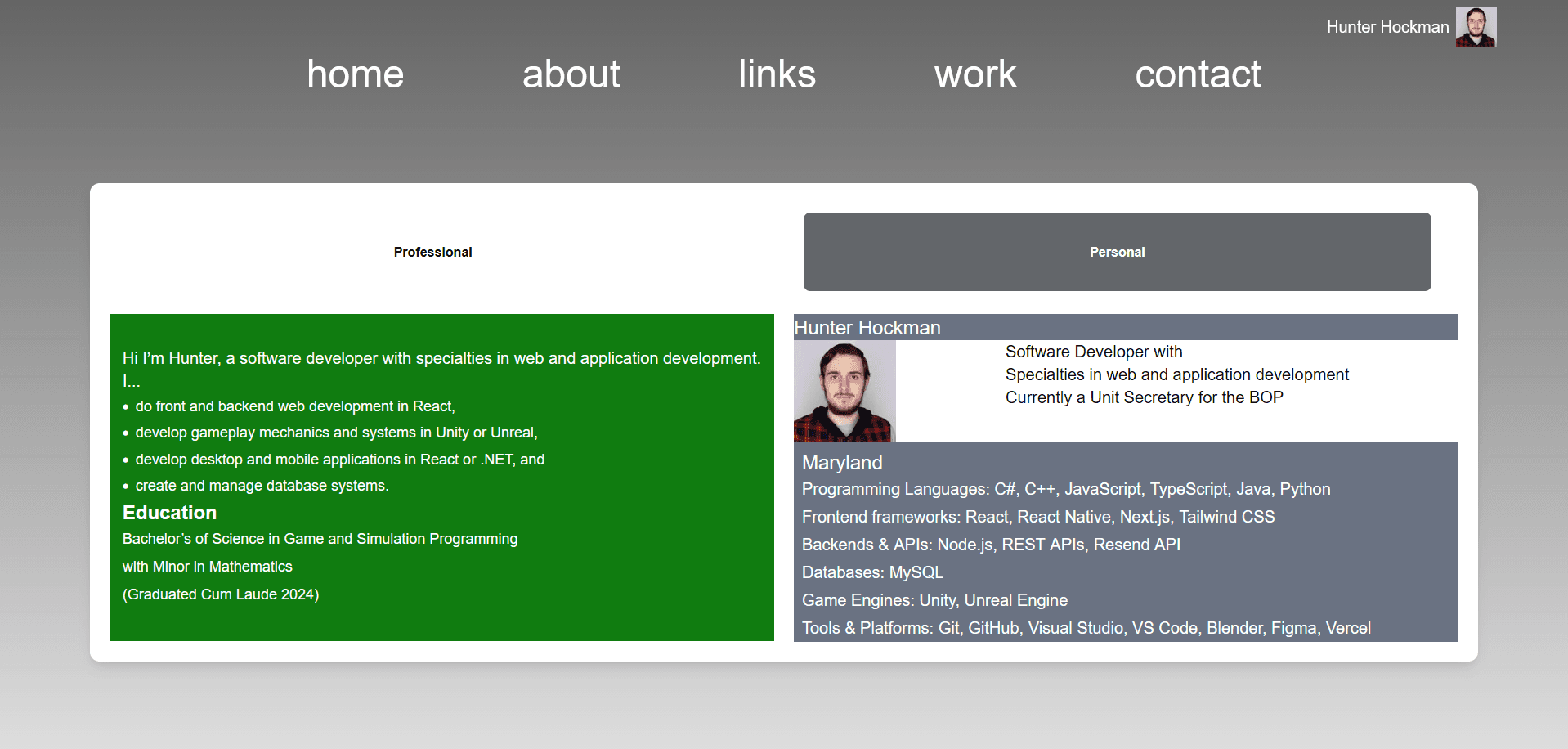 Screenshot of this given project