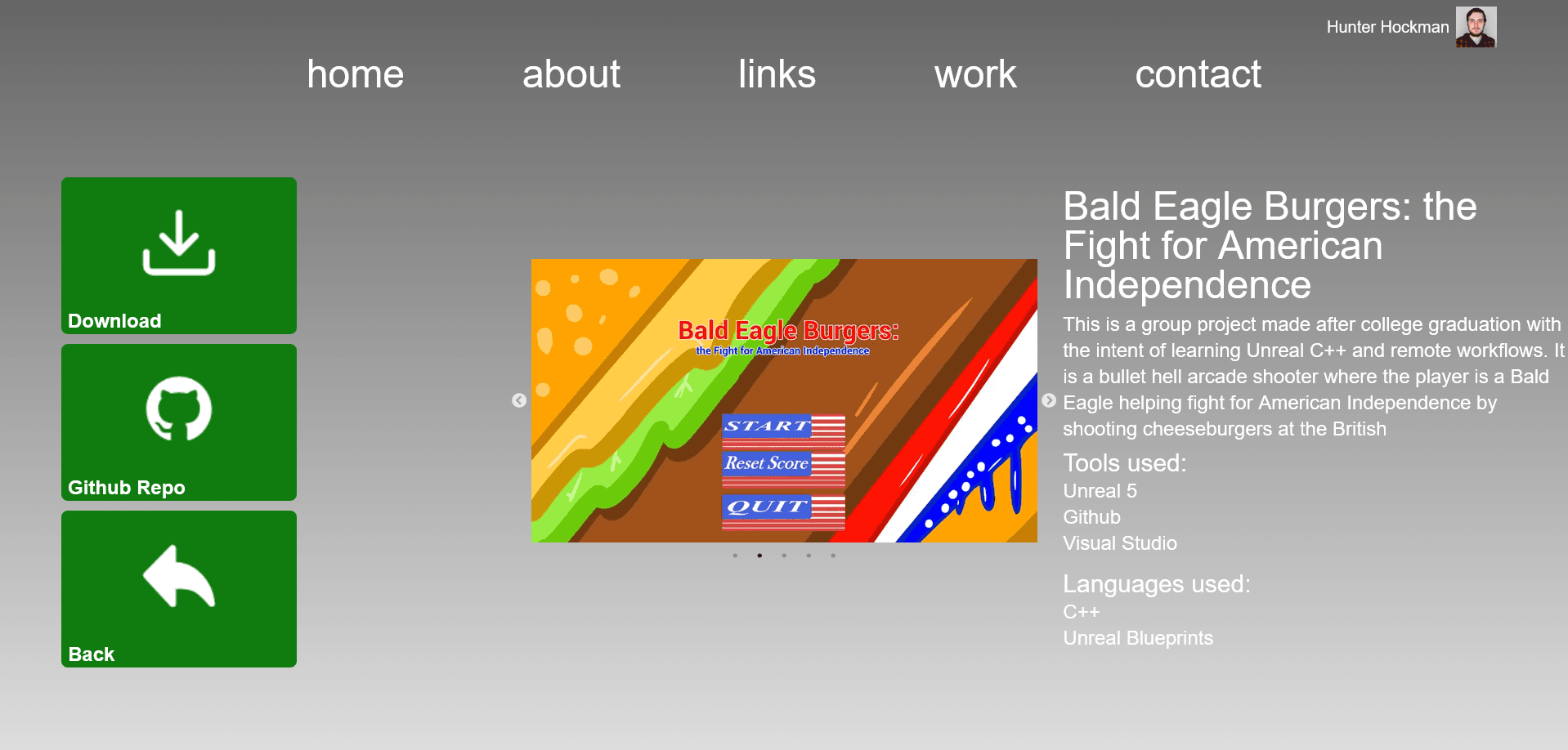 Screenshot of this given project